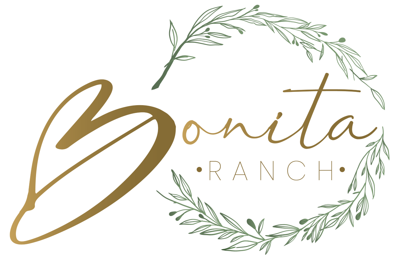 Bonita Ranch logo symbolizing the connection between our plant nursery and sustainable event and wedding venue.